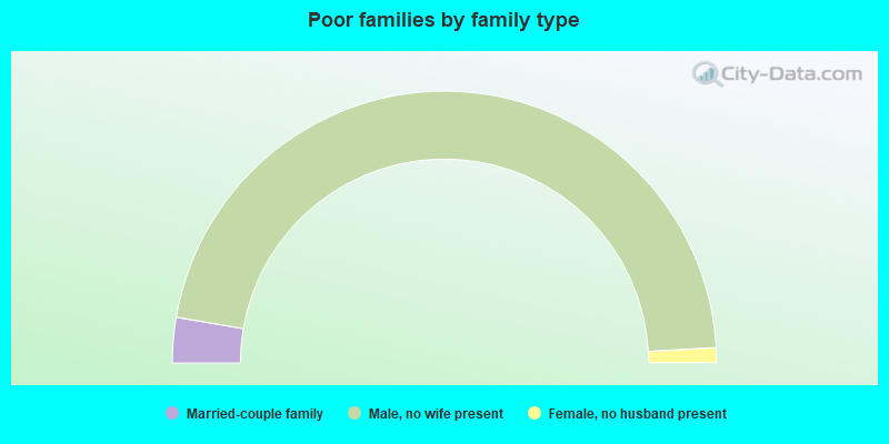 Poor families by family type